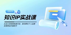 专业知识IP实战演练课，从设定目标到快速行动，帮助你卵化个人ip，完成商业服务价值不菲-中创网_专注互联网创业,项目资源整合-心诚资源网