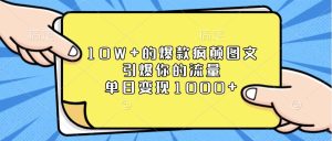 10W+的爆款疯颠图文，引爆你的流量，单日变现1000+-中创网_专注互联网创业,项目资源整合-心诚资源网