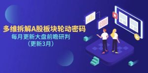 多维度拆卸A股热点板块登陆密码,每月升级股票大盘展望判断(升级3月)-中创网_专注互联网创业,项目资源整合-心诚资源网