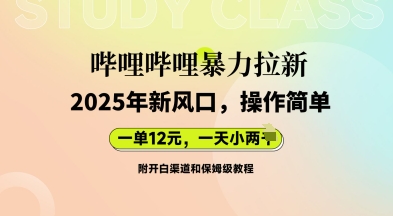 bilbil暴力行为引流：2025年新蓝海，一单12元，一天多张(附开白渠道家庭保姆级实例教程)-中创网_专注互联网创业,项目资源整合-心诚资源网