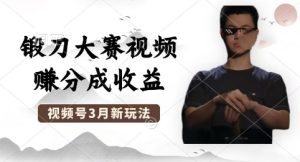 制做锻刀大赛短视频,撸视频号分为方案盈利,使用方便,轻轻松松月入了W-中创网_专注互联网创业,项目资源整合-心诚资源网