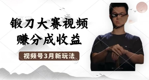 制做锻刀大赛短视频，撸视频号分为方案盈利，使用方便，轻轻松松月入了W-中创网_专注互联网创业,项目资源整合-心诚资源网