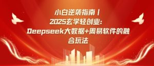 新手逆转手册，2025风水玄学轻创业：Deepseek大数据技术 易经算法结合游戏玩法-中创网_专注互联网创业,项目资源整合-心诚资源网
