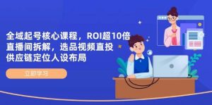 示范区养号主干课程,ROI超10倍直播房间拆卸,选款直投,供应链管理精准定位人物关系合理布局-中创网_专注互联网创业,项目资源整合-心诚资源网
