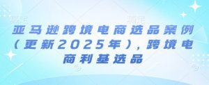 亚马逊平台跨境电商选品实例(升级2025年4月),跨境电子商务冷门选款-中创网_专注互联网创业,项目资源整合-心诚资源网