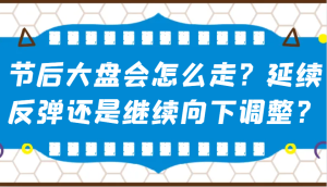 某微信公众号付费文章:假后股票大盘会如何走?持续反跳还是会继续向下调整?-中创网_专注互联网创业,项目资源整合-心诚资源网