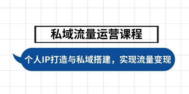 私域流量运营课程内容，本人IP塑造与公域构建，推动学生完成数据流量变现-中创网_专注互联网创业,项目资源整合-心诚资源网