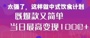 玩命爆红！小红书等平台上的女士中餐馆中医养生视频，新手轻轻松松制做，迅速取得结论-中创网_专注互联网创业,项目资源整合-心诚资源网