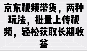 京东商城短视频带货,二种游戏玩法,批量采集短视频,轻松获取长期收益-中创网_专注互联网创业,项目资源整合-心诚资源网