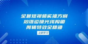 全套短视频实操方案,拍摄运镜光线构图,剪辑特效全精通-中创网_专注互联网创业,项目资源整合-心诚资源网