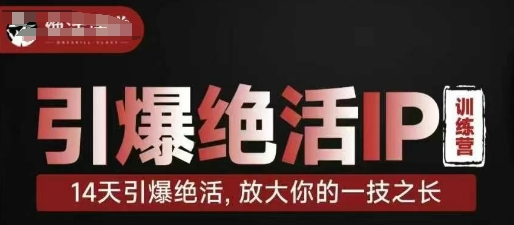点爆绝技IP夏令营，14天点爆绝技，变大你一技之长-中创网_专注互联网创业,项目资源整合-心诚资源网