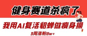 健身赛道杀疯了?我用AI复活貂蝉做瘦身操,3周涨粉8W-中创网_专注互联网创业,项目资源整合-心诚资源网