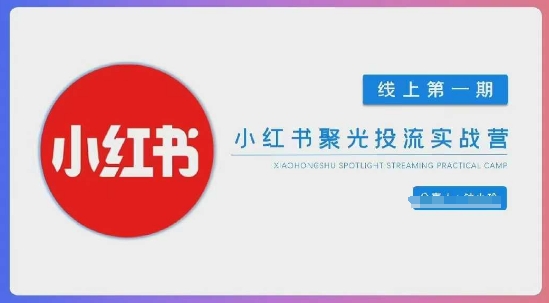 小红书的聚光镜陪跑第一期，教大家从0到1轻松玩小红书的聚光镜投流，构建小红书的付钱投流精英团队，更快地见到效果-中创网_专注互联网创业,项目资源整合-心诚资源网