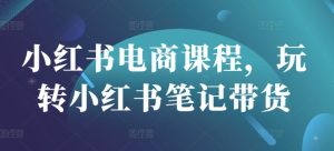 小红书电商课程内容，轻松玩种草笔记卖货-中创网_专注互联网创业,项目资源整合-心诚资源网