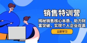 市场销售夏令营,揭密市场销售关键实质,助推财运提升,完成个人公司互利共赢-中创网_专注互联网创业,项目资源整合-心诚资源网