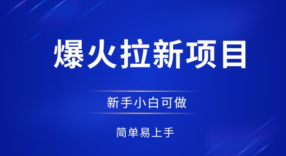 爆红拉新项目，有手就行，新手轻松入门，日入1预应力新全套步骤-中创网_专注互联网创业,项目资源整合-心诚资源网