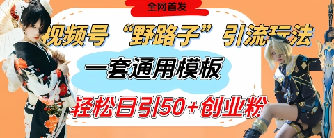 微信视频号“歪门邪道”游戏玩法，发表评论玩命截留，一套模版单日运单号引流方法50 自主创业粉-中创网_专注互联网创业,项目资源整合-心诚资源网