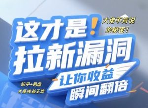 巨头不愿讲的隐秘,这才是真正引流系统漏洞,使你盈利一瞬间翻番-中创网_专注互联网创业,项目资源整合-心诚资源网