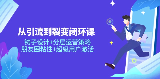（14726期）从引导到裂变式闭环控制课：勾子设计方案 分层次运营战略，微信朋友圈黏性 非常用户激活-中创网_专注互联网创业,项目资源整合-心诚资源网
