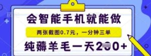 简易截屏就能获得盈利,比较适合小白忙活的第二职业,日入2张 轻松-中创网_专注互联网创业,项目资源整合-心诚资源网