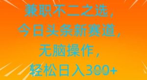 做兼职不二之选，今日今日头条新生态，没脑子实际操作，轻轻松松日入3张-中创网_专注互联网创业,项目资源整合-心诚资源网
