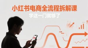 小红书电商全流程拆解课,学这一门就够了-中创网_专注互联网创业,项目资源整合-心诚资源网