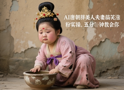 AI唐代胖美人夫妻搞笑增粉实际操作，五分钟教会我们-中创网_专注互联网创业,项目资源整合-心诚资源网