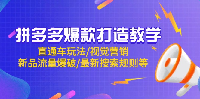 （14681期）拼多多爆款打造出课堂教学：淘宝直通车游戏玩法/视觉设计/新产品总流量工程爆破/全新搜索规则等-中创网_专注互联网创业,项目资源整合-心诚资源网
