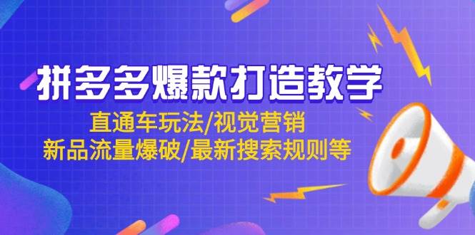拼多多爆款打造出课堂教学：淘宝直通车游戏玩法/视觉设计/新产品总流量工程爆破/全新搜索规则等-中创网_专注互联网创业,项目资源整合-心诚资源网