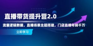 (14694期)直播卖货提高营2.0:总流量逻辑性数据信息,直播间场景主题构建,店面直播间年销一定-中创网_专注互联网创业,项目资源整合-心诚资源网