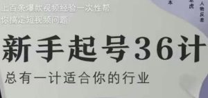 新手起号36计2.0,四年行业沉淀,上百条爆款视频经验一次性帮你搞定短视频问题-中创网_专注互联网创业,项目资源整合-心诚资源网