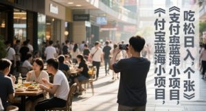 支付宝蓝海小项目，吃饭逛街拍个照，轻松日入1张-中创网_专注互联网创业,项目资源整合-心诚资源网