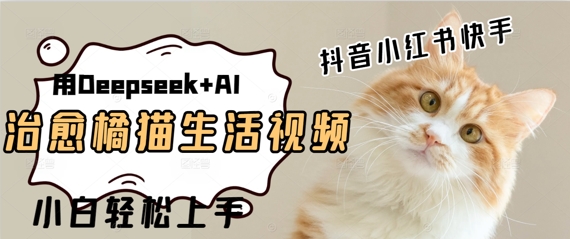 疯狂火爆，用Deepseek+AI做治愈橘猫系列视频，小白轻松制作+快速拿到结果-中创网_专注互联网创业,项目资源整合-心诚资源网