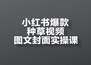 小红书爆款种草视频图文并茂封面图实操课,开实体店、选款、引流方法、转现全过程-中创网_专注互联网创业,项目资源整合-心诚资源网