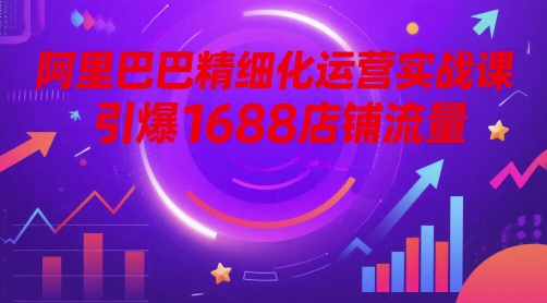 阿里精细化营销实战演练课，点爆1688自然流量-中创网_专注互联网创业,项目资源整合-心诚资源网