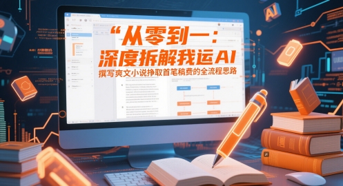 从零到一：深层拆卸我应用AI编写爽文小说赚取首单稿酬等各个环节构思-中创网_专注互联网创业,项目资源整合-心诚资源网