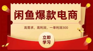 （14746期）淘宝闲鱼爆品电子产品，当日发布就可以开单，一天盈利1000-中创网_专注互联网创业,项目资源整合-心诚资源网