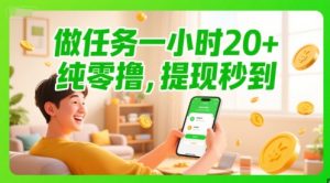 做任务一小时20+,纯零撸,提现秒到-中创网_专注互联网创业,项目资源整合-心诚资源网