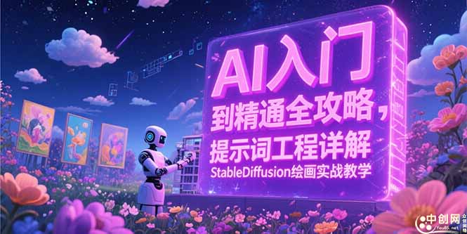 （15181期）AI入门到精通全攻略，提示词工程详解，StableDiffusion绘画实战教学-中创网_专注互联网创业,项目资源整合-心诚资源网