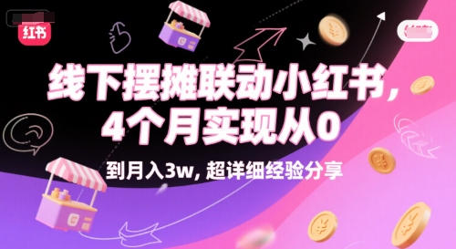 线下摆摊联动小红书，4 个月实现从 0 到月入3w，超详细经验分享-中创网_专注互联网创业,项目资源整合-心诚资源网