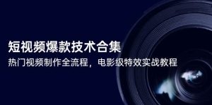 小视频爆品技术性合辑,热点视频制做全过程,影片级动画特效实战演练实例教程-中创网_专注互联网创业,项目资源整合-心诚资源网