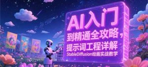 AI入门到精通全攻略，提示词工程详解，StableDiffusion绘画实战教学-中创网_专注互联网创业,项目资源整合-心诚资源网