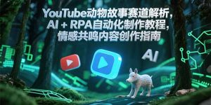 (15174期)YouTube动物故事赛道解析,AI+RPA自动化制作教程,情感共鸣内容创作指南-中创网_专注互联网创业,项目资源整合-心诚资源网