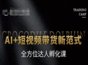 AI+短视频带货新范式，全方位达人孵化课-中创网_专注互联网创业,项目资源整合-心诚资源网