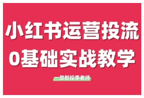 小红书运营投流，小红书广告投放从0到1的实战课，学完即可开始投放（更新）-中创网_专注互联网创业,项目资源整合-心诚资源网