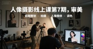人像摄影线上课第7期，审美-前期策划-拍摄-人像精修-调色-中创网_专注互联网创业,项目资源整合-心诚资源网