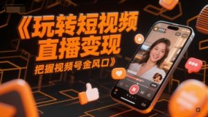 轻松玩短视频带货转现，掌握微信视频号金出风口-中创网_专注互联网创业,项目资源整合-心诚资源网