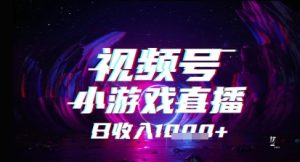 微信视频号小游戏直播，2025年的蓝海项目，收益稳定，实际操作简易，新手也可以快速上手-中创网_专注互联网创业,项目资源整合-心诚资源网