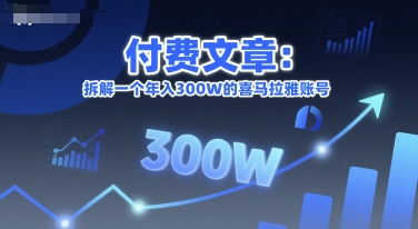付费文章：拆解一个年入300W的喜马拉雅账号-中创网_专注互联网创业,项目资源整合-心诚资源网