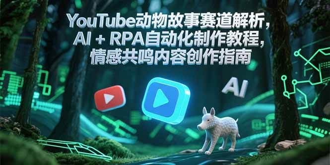 YouTube动物故事赛道解析，AI+RPA自动化制作教程，情感共鸣内容创作指南-中创网_专注互联网创业,项目资源整合-心诚资源网